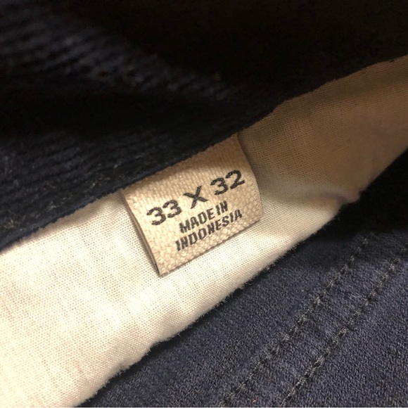 Huckberry Flint & Tinder 365 Corduroy in Dark Navy Slim 33 x 32 - Picture 6 of 7